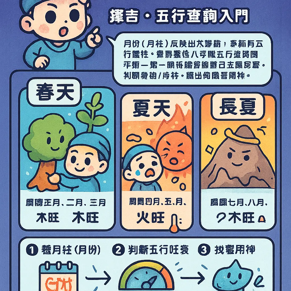 五行查詢 - 擇吉