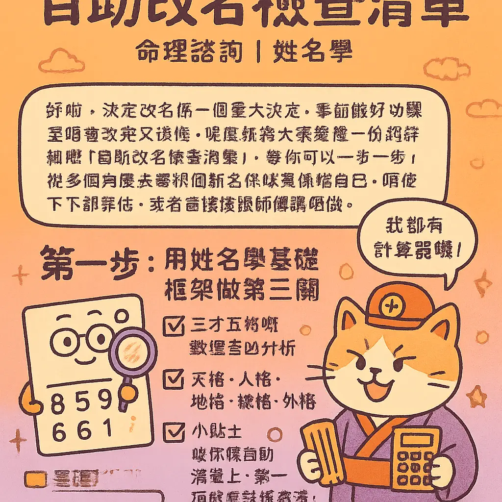姓名學 - 命理諮詢