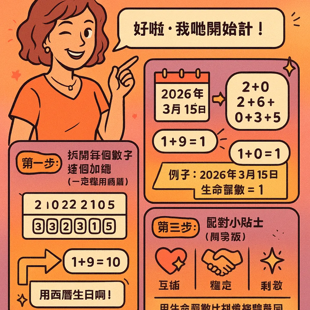 生命靈數配對 - 溫蒂姐