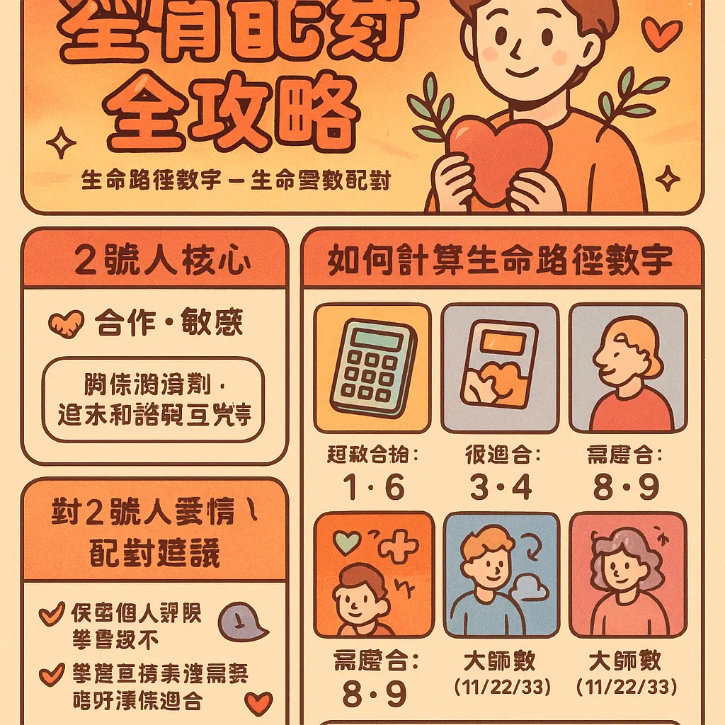 生命靈數配對 - 生命路徑數字