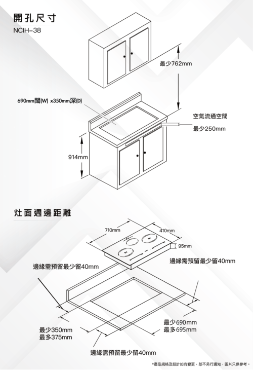 NDIH-38 NUTZEN (香檳銀) 輕觸式三頭電磁電陶爐：圖片 3